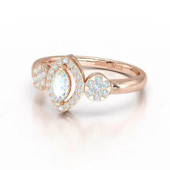 Marquise Cut 0.5 CT Lab Grown Diamond Ring Jama Jewels