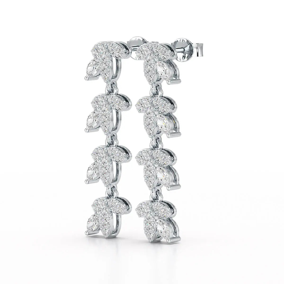 Marquise Cut 0.7 CT Lab Diamond Dangle Earring Jama Jewels