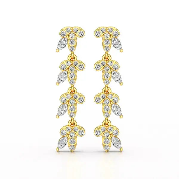Marquise Cut 0.7 CT Lab Diamond Dangle Earring Jama Jewels