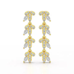 Marquise Cut 0.7 CT Lab Diamond Dangle Earring Jama Jewels