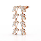 Marquise Cut 1.33 CT Lab Diamond Dangle Earring