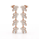 Marquise Cut 1.33 CT Lab Diamond Dangle Earring