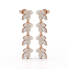 Marquise Cut 0.7 CT Lab Diamond Dangle Earring Jama Jewels