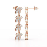 Marquise Cut 1.33 CT Lab Diamond Dangle Earring