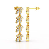 Marquise Cut 1.33 CT Lab Diamond Dangle Earring