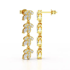 Marquise Cut 0.7 CT Lab Diamond Dangle Earring Jama Jewels