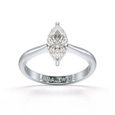 1 CT Marquise Cut Lab Diamond Solitaire Engagement Ring