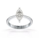 1 CT Marquise Cut Lab Diamond Solitaire Engagement Ring