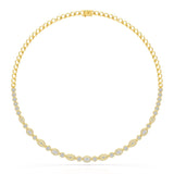 4.53 CT Marquise Cut Lab Diamond Necklace