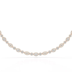 4.53 CT Marquise Cut Lab Diamond Necklace