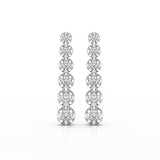 3 CT Lab Diamond Bridal Drop Dangle Earrings - Jama Jewels