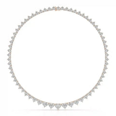 42.12 CT Lab Diamond Heart Cut Necklace Jama Jewels