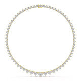 42.12 CT Lab Diamond Heart Cut Necklace