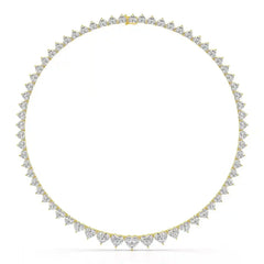42.12 CT Lab Diamond Heart Cut Necklace Jama Jewels