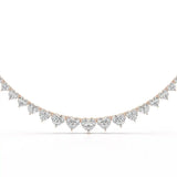 42.12 CT Lab Diamond Heart Cut Necklace