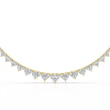 42.12 CT Lab Diamond Heart Cut Necklace