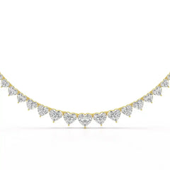 42.12 CT Lab Diamond Heart Cut Necklace Jama Jewels