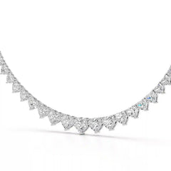 42.12 CT Lab Diamond Heart Cut Necklace Jama Jewels