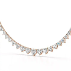 42.12 CT Lab Diamond Heart Cut Necklace Jama Jewels