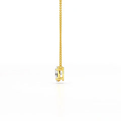 1 CT Oval Lab Grown Diamond Solitaire Pendant