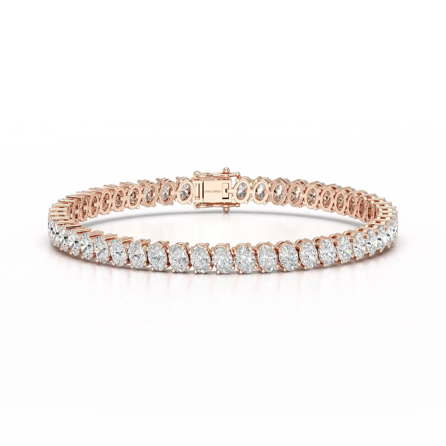 11.70 CT Oval Lab Grown Diamond Tennis Bracelet Jama Jewels