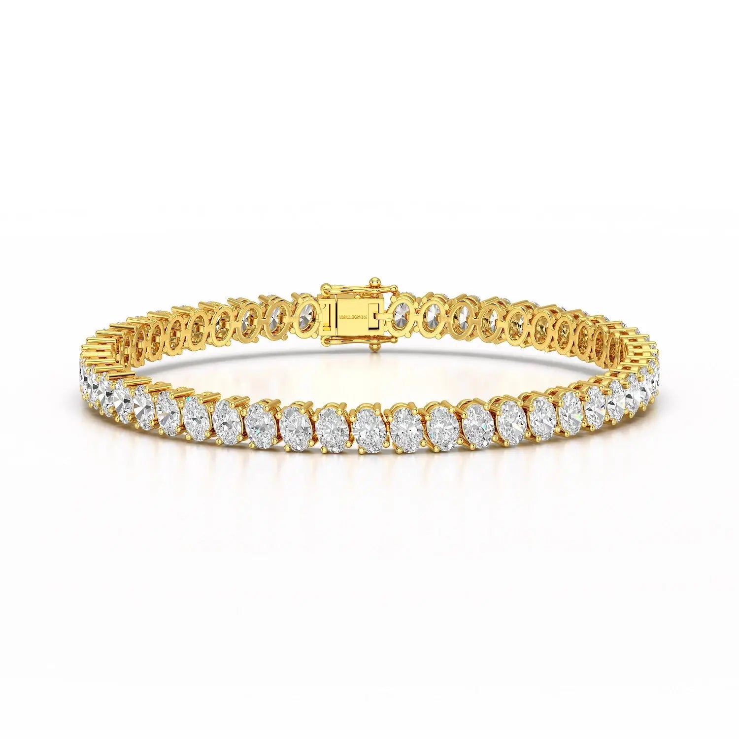 11.70 CT Oval Lab Grown Diamond Tennis Bracelet Jama Jewels