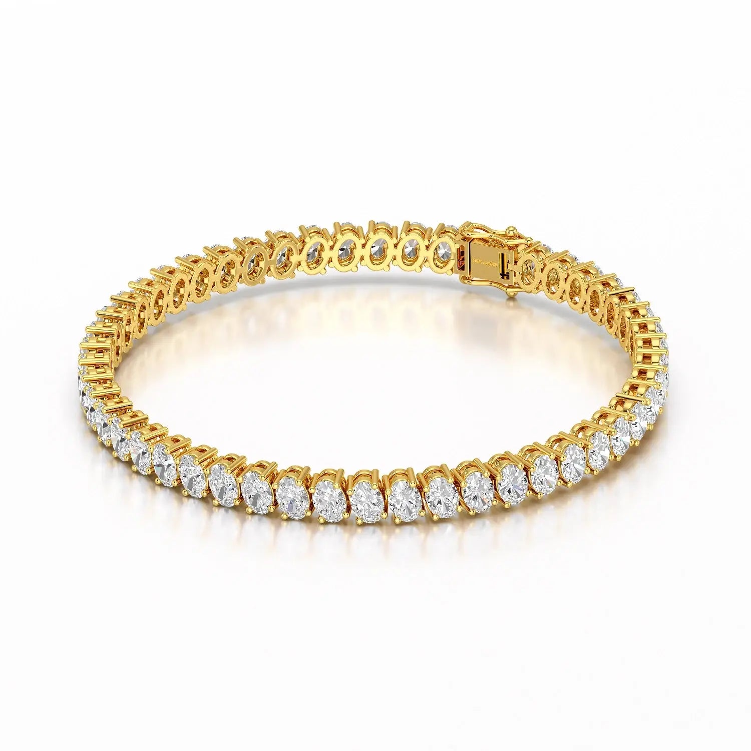 11.70 CT Oval Lab Grown Diamond Tennis Bracelet Jama Jewels