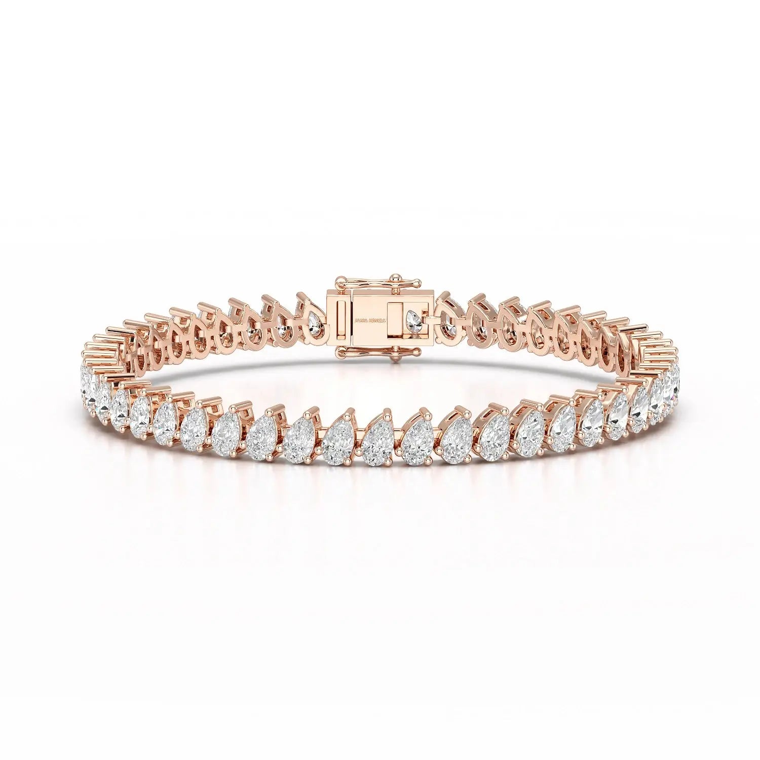 11.75 CT Pear Lab Grown Diamond Tennis Bracelet Jama Jewels