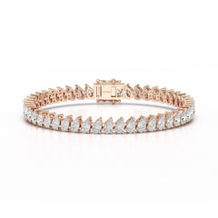 11.75 CT Pear Lab Grown Diamond Tennis Bracelet Jama Jewels