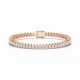 8.85 CT Pear Lab Grown Diamond Tennis Bracelet
