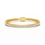 8.85 CT Pear Lab Grown Diamond Tennis Bracelet