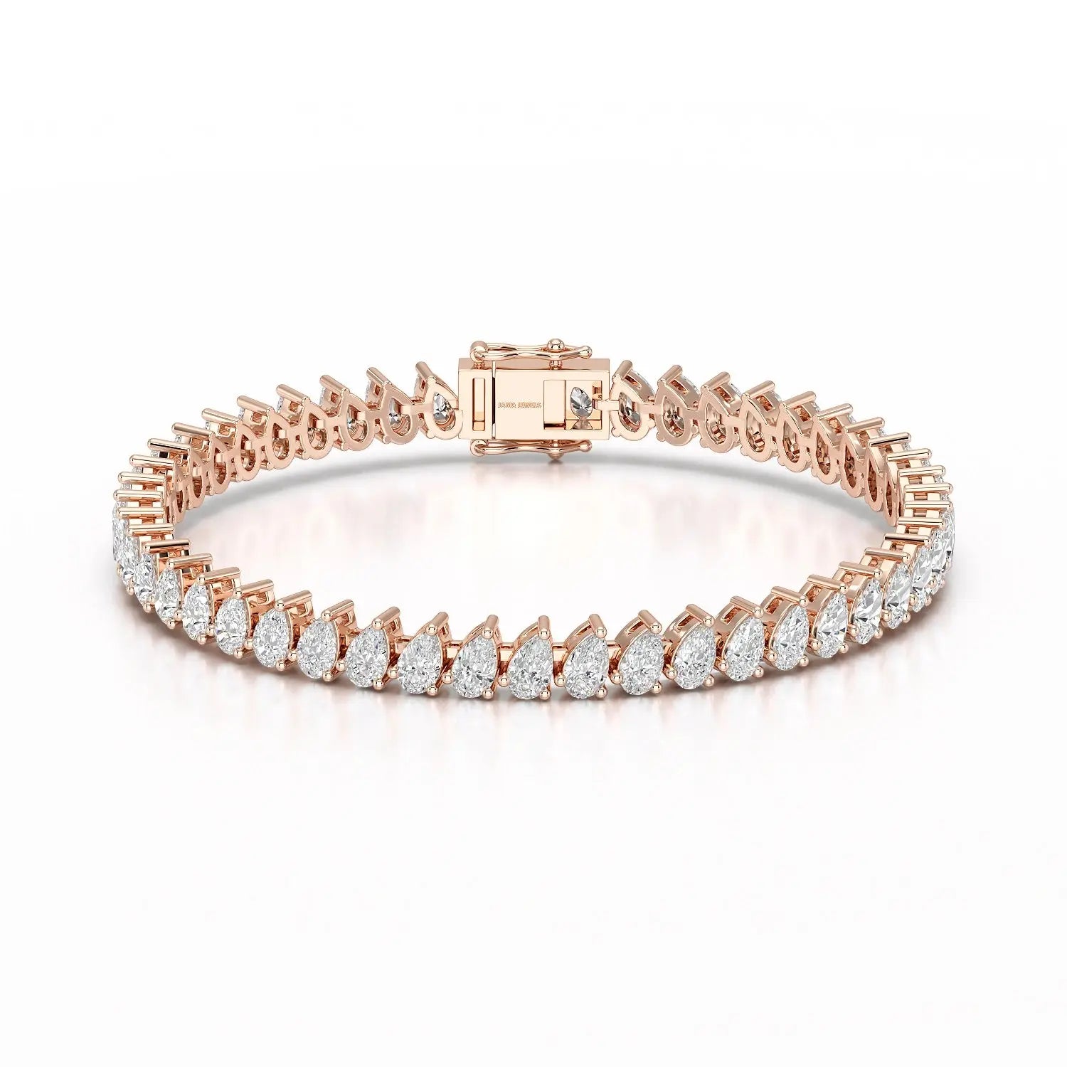 11.75 CT Pear Lab Grown Diamond Tennis Bracelet Jama Jewels