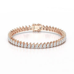 11.75 CT Pear Lab Grown Diamond Tennis Bracelet Jama Jewels