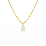 1 Carat Pear Shape Lab Diamond Pendant