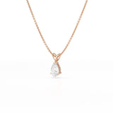 1 Carat Pear Shape Lab Diamond Pendant