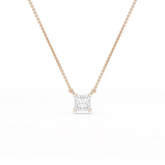 1 CT Lab Grown Diamond Princess Pendant