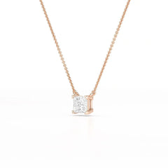 1 CT Lab Grown Diamond Princess Pendant