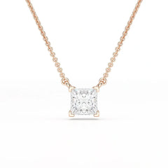 1 CT Lab Grown Diamond Princess Pendant