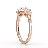 Pear Cut 0.5 CT Lab Grown Diamond Ring