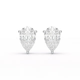 1.0 CT Pear Shaped Lab Diamond Stud Earrings