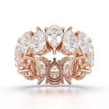 Pear Cut Full Eternity Lab Diamond Ring