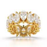 Pear Cut Full Eternity Lab Diamond Ring