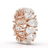 Pear Cut Full Eternity Lab Diamond Ring