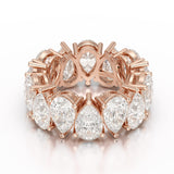 Pear Cut Full Eternity Lab Diamond Ring