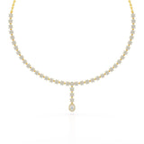 Pear Cut Lab Diamond 5.22 CT Necklace
