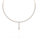 Pear Cut Lab Diamond 5.22 CT Necklace