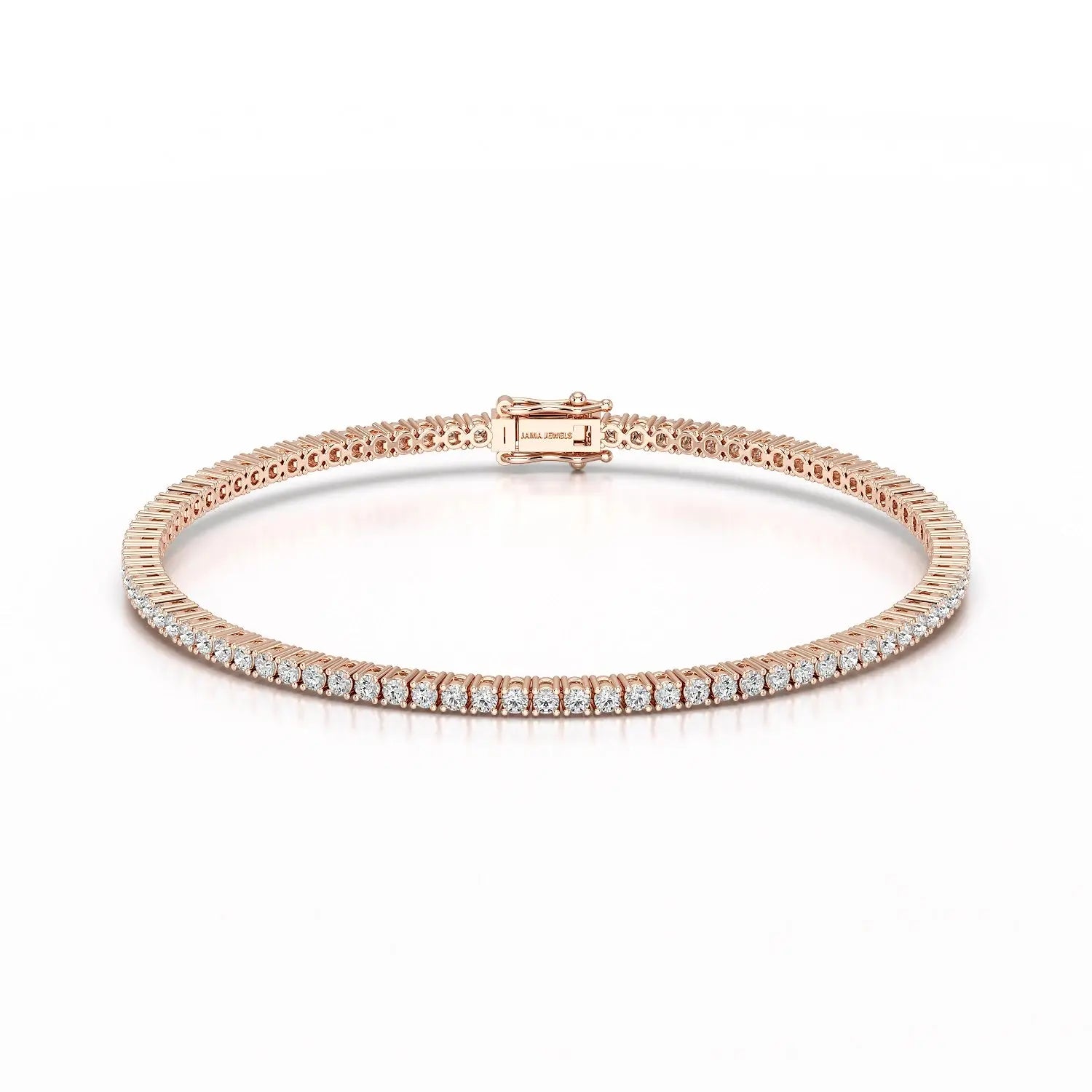 2.15 CT Round cut Lab Diamond Tennis Bracelet Jama Jewels