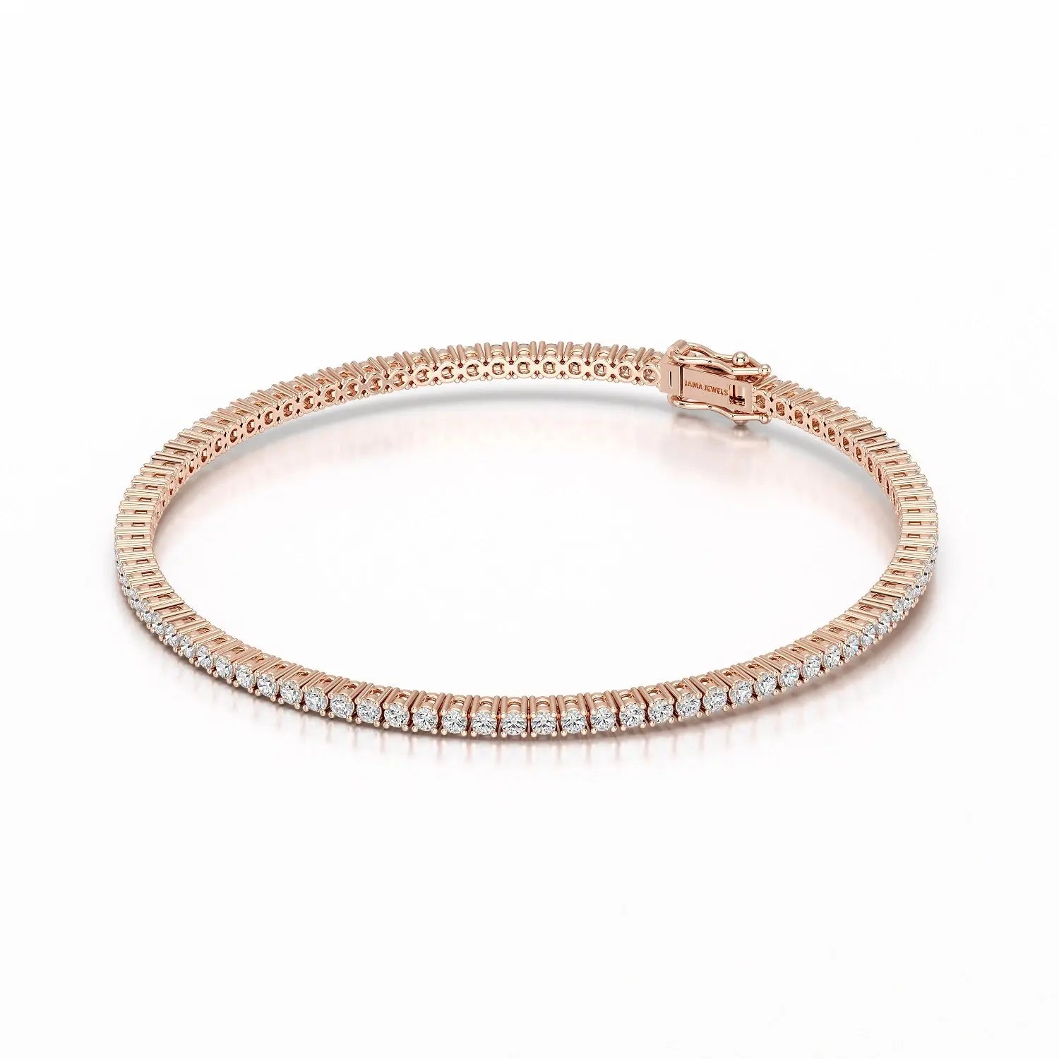 2.15 CT Round cut Lab Diamond Tennis Bracelet Jama Jewels