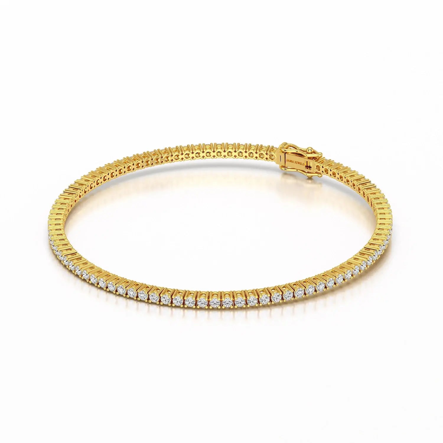 2.15 CT Round cut Lab Diamond Tennis Bracelet Jama Jewels