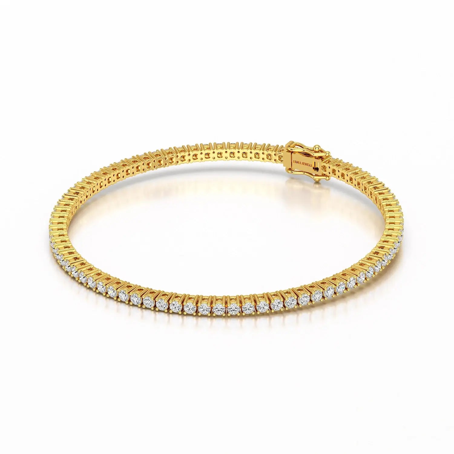 3.5 CT Round cut Lab Diamond Tennis Bracelet Jama Jewels